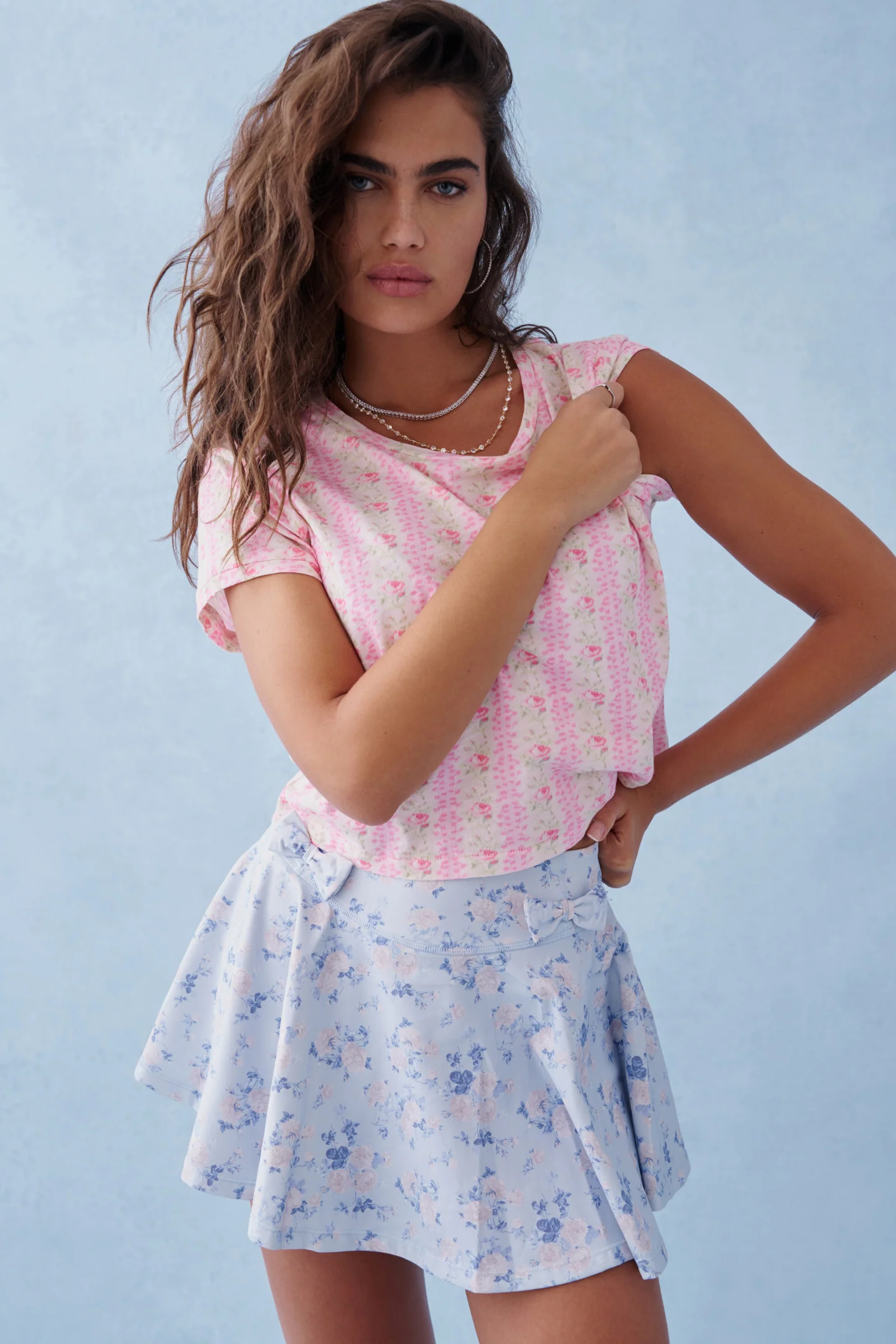 Rubin Cropped Tee - PINK MACARON - Store Citys