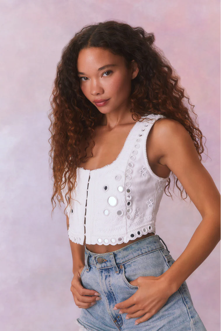 Cayman Embellished Bustier Top - Store Citys