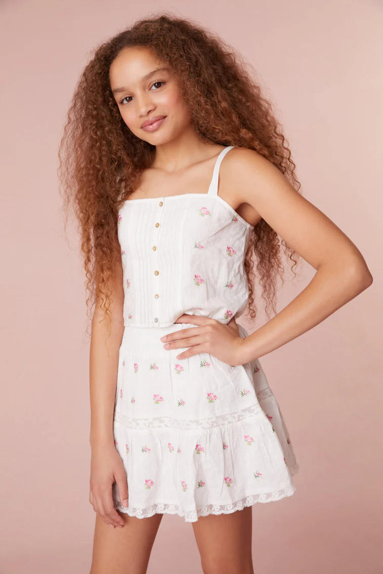 Girls Mini Floral Tank - Store Citys