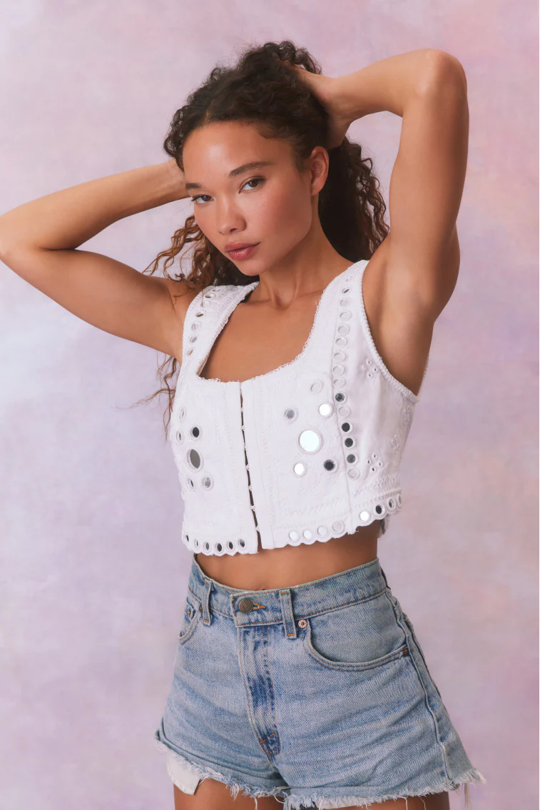 Cayman Embellished Bustier Top - Store Citys