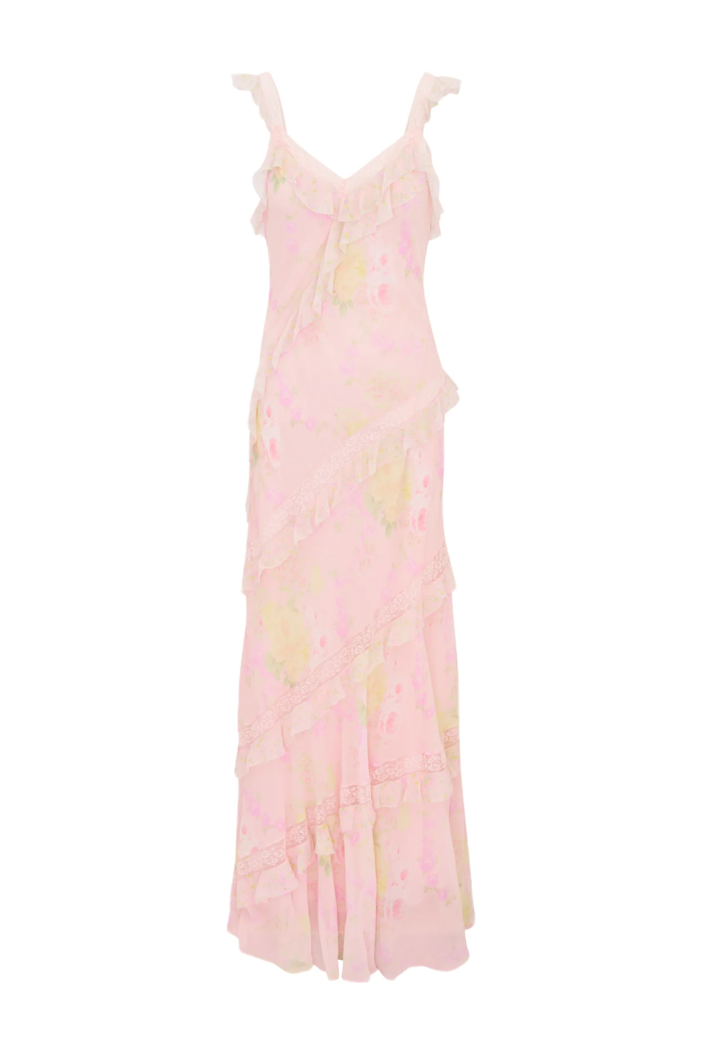 Radiance Floral Ruffle Maxi Dress - Store Citys