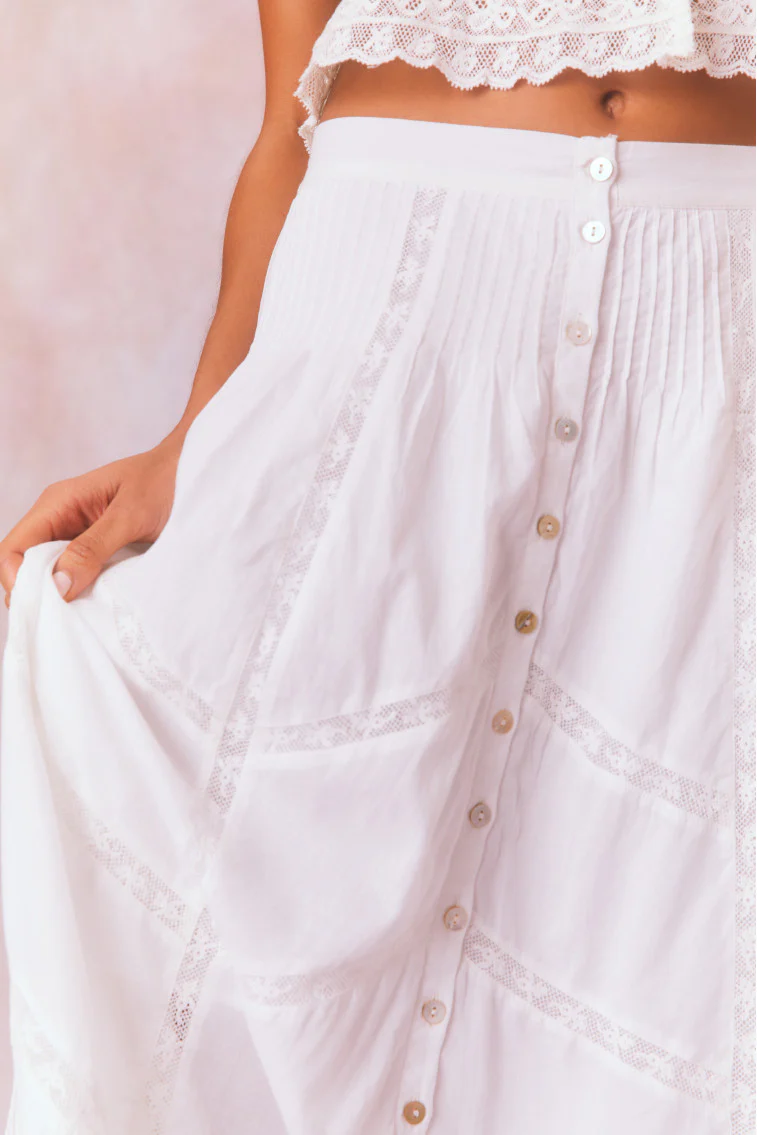 Ritson Cotton Midi Skirt - Store Citys