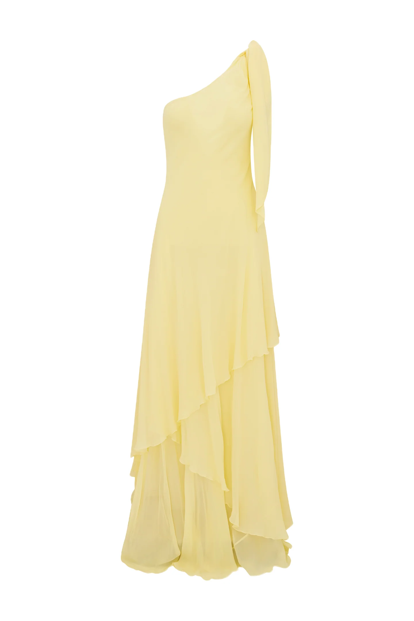 Alliara Chiffon One-Shoulder Gown - Store Citys