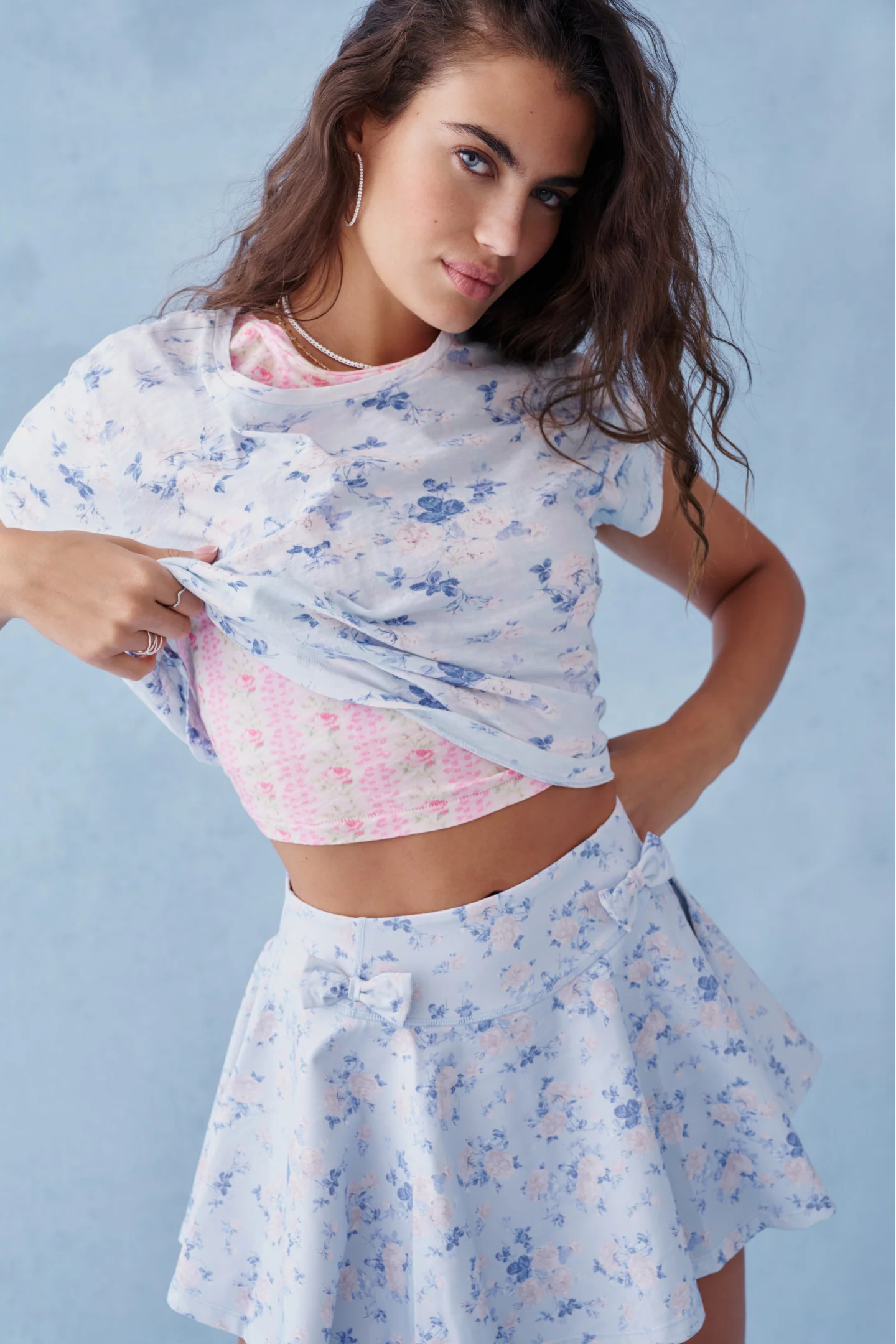 Rubin Cropped Tee - WHISPER BLUE - Store Citys