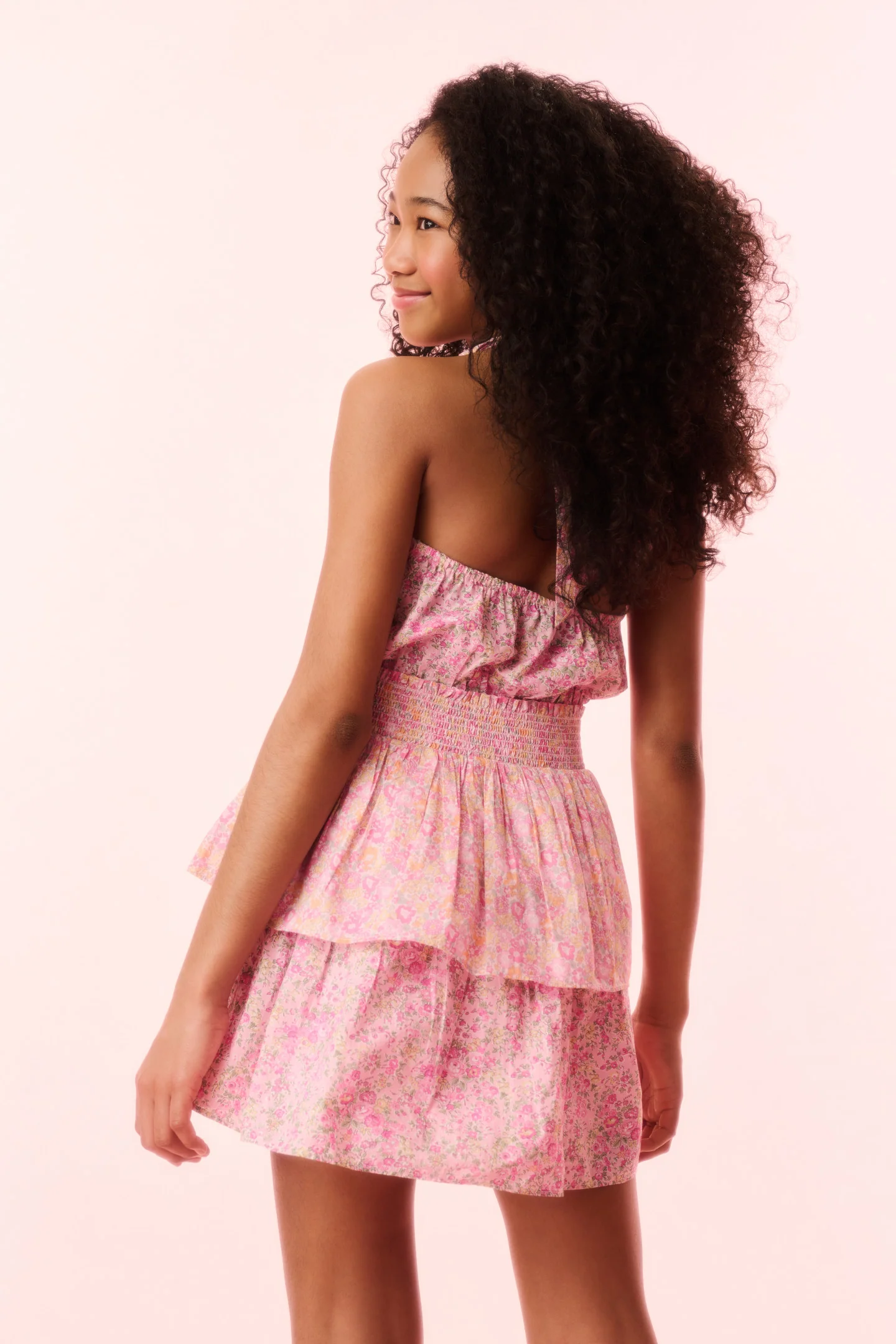 Girls Romille Tie-Dye Halter Dress - Store Citys