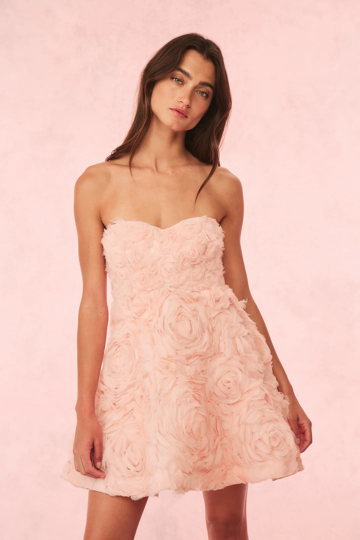 Bellamina Organza Rose Mini Dress - Store Citys