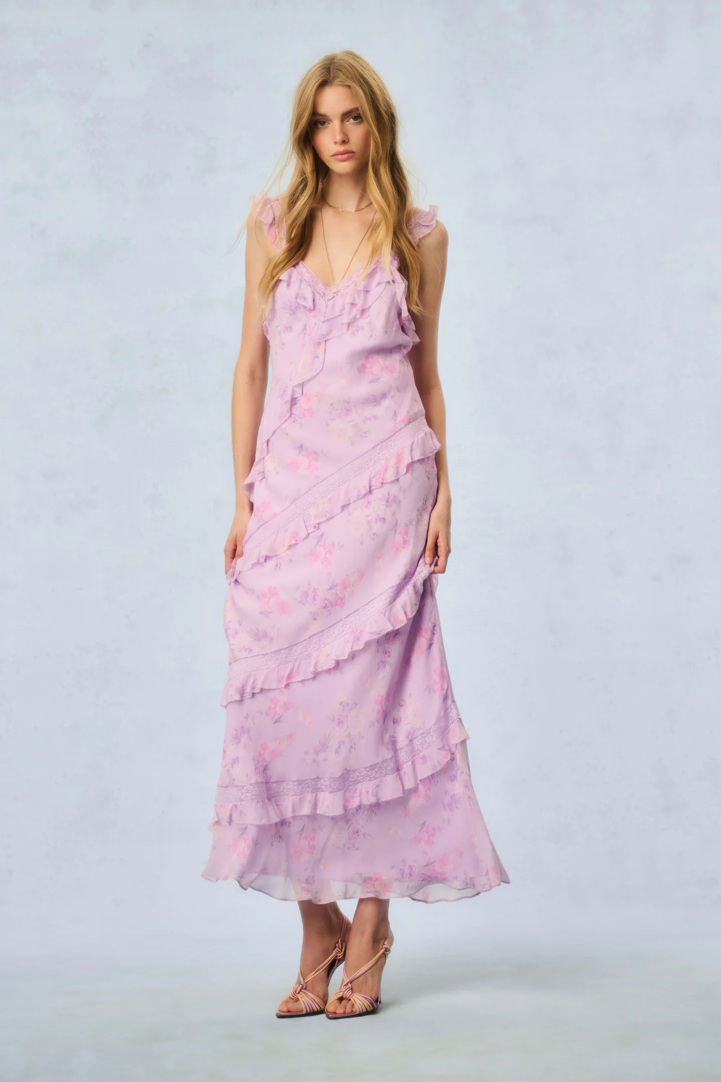 Radiance Fragrance Print Maxi Dress - Store Citys