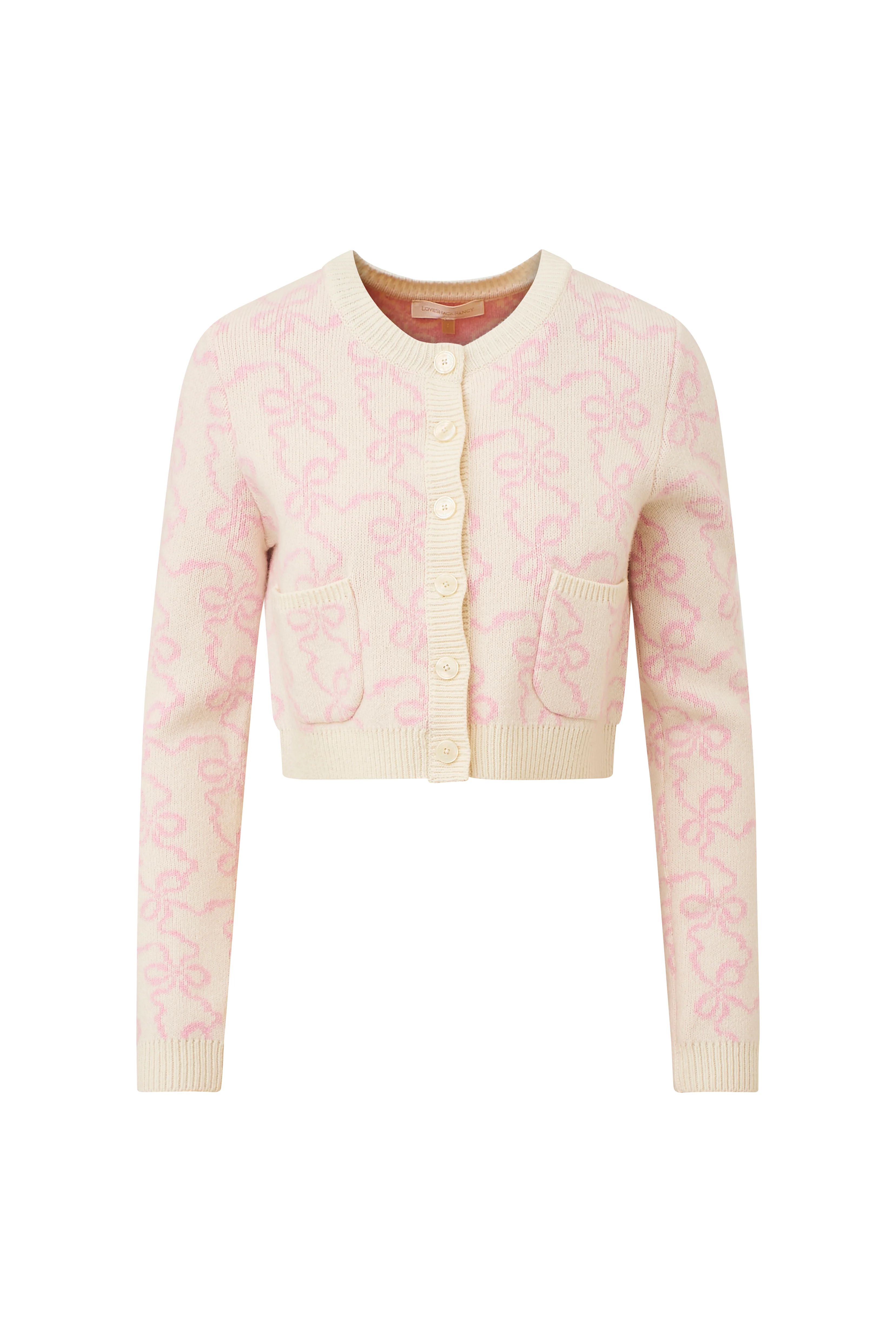 Veronika Bow Print Cardigan - Store Citys