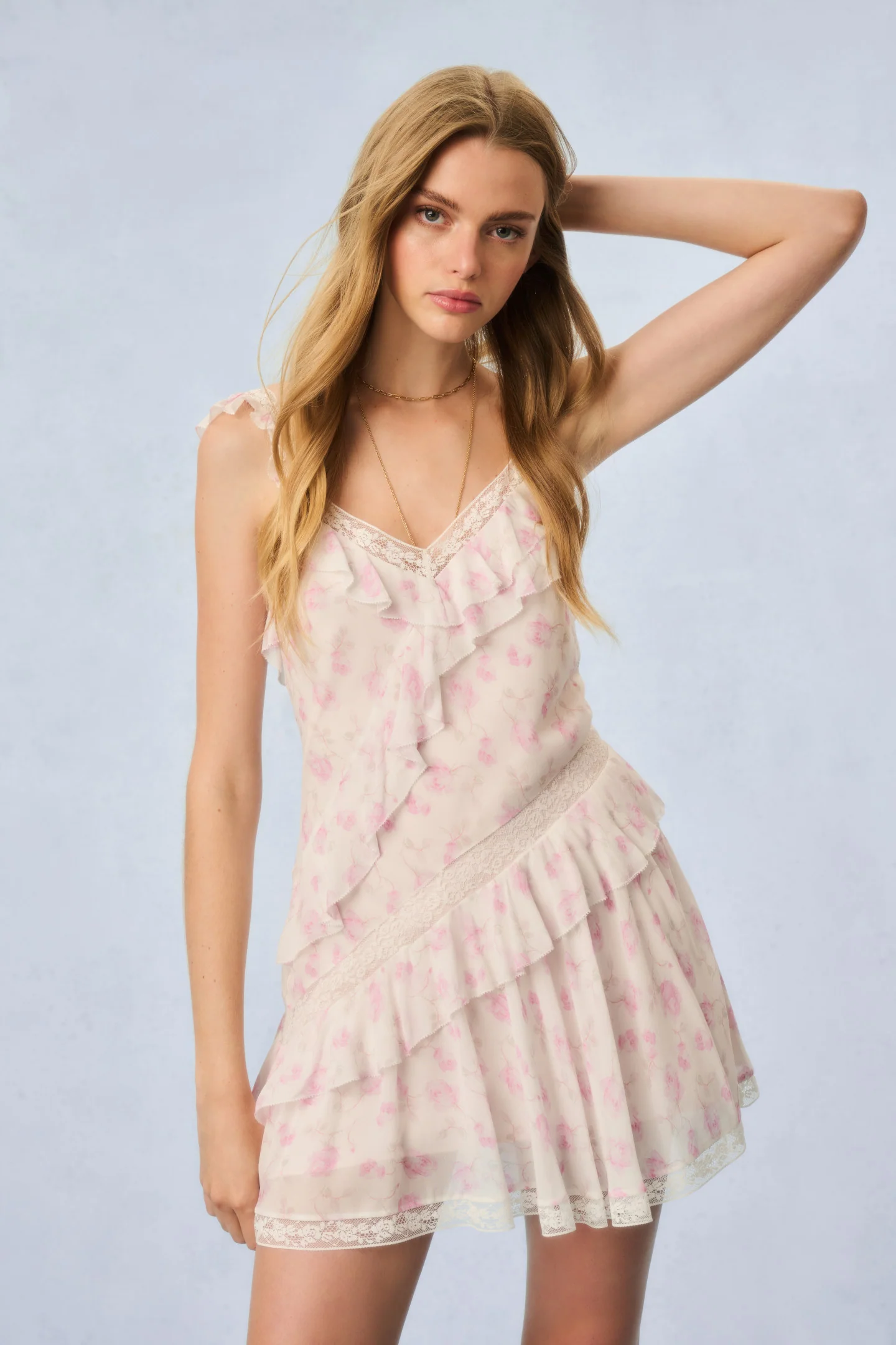 Serima Fragrance Print Mini Dress - Store Citys