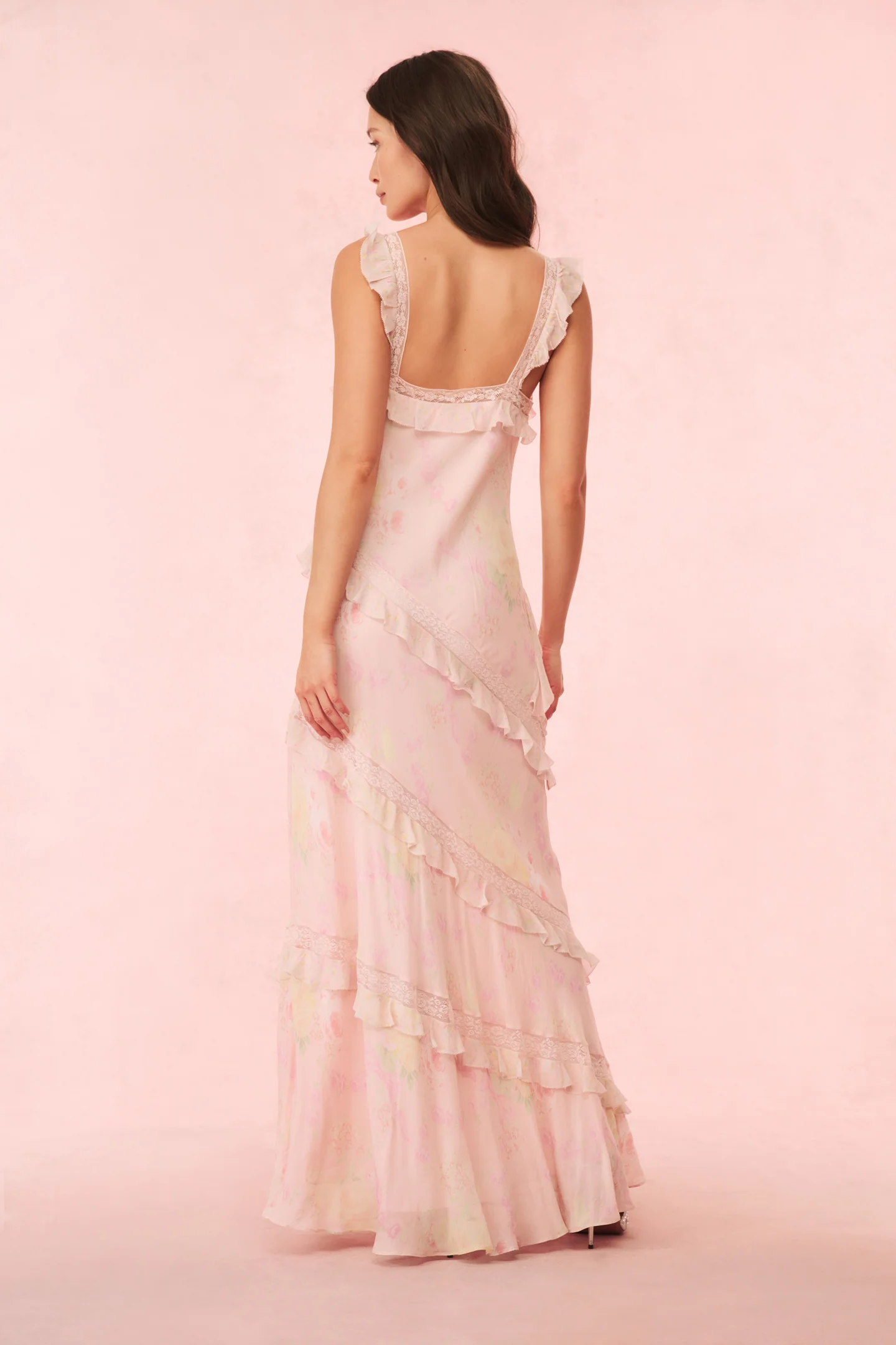 Radiance Floral Ruffle Maxi Dress - Store Citys