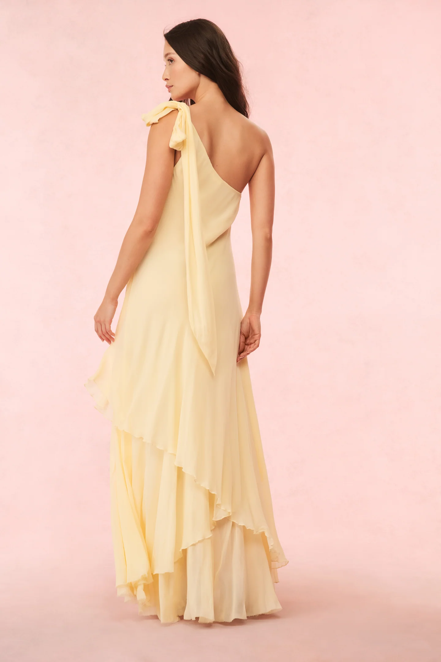 Alliara Chiffon One-Shoulder Gown - Store Citys