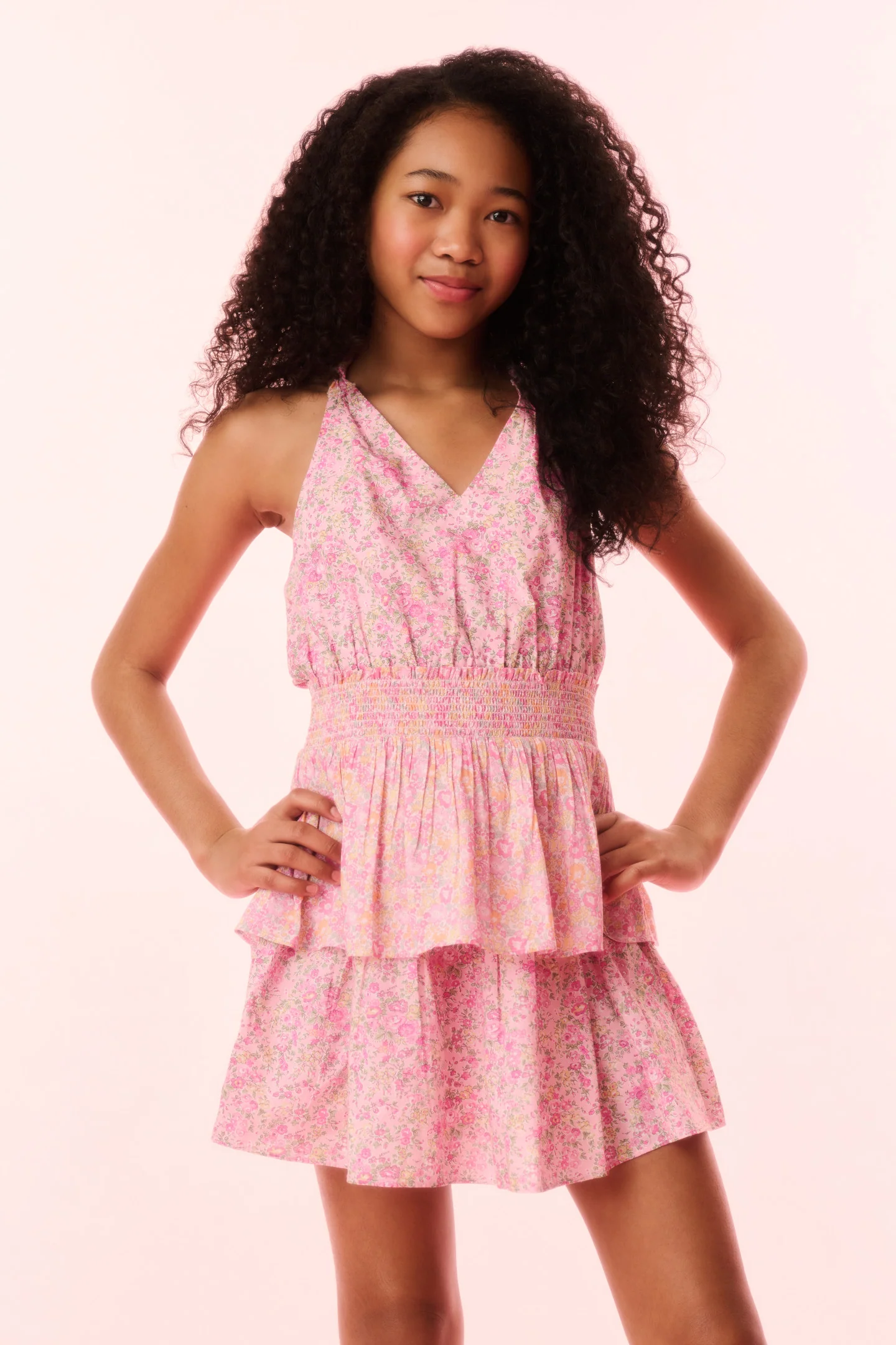 Girls Romille Tie-Dye Halter Dress - Store Citys