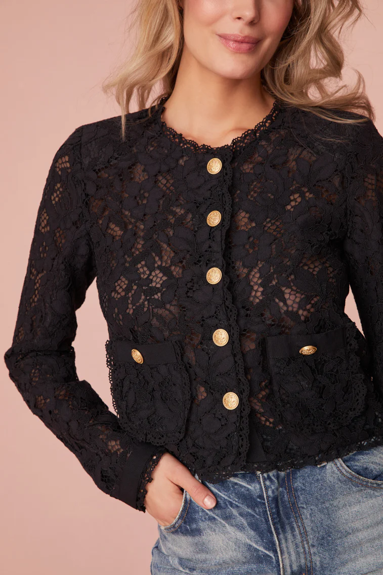 Richard Sheer Lace Jacket - Store Citys