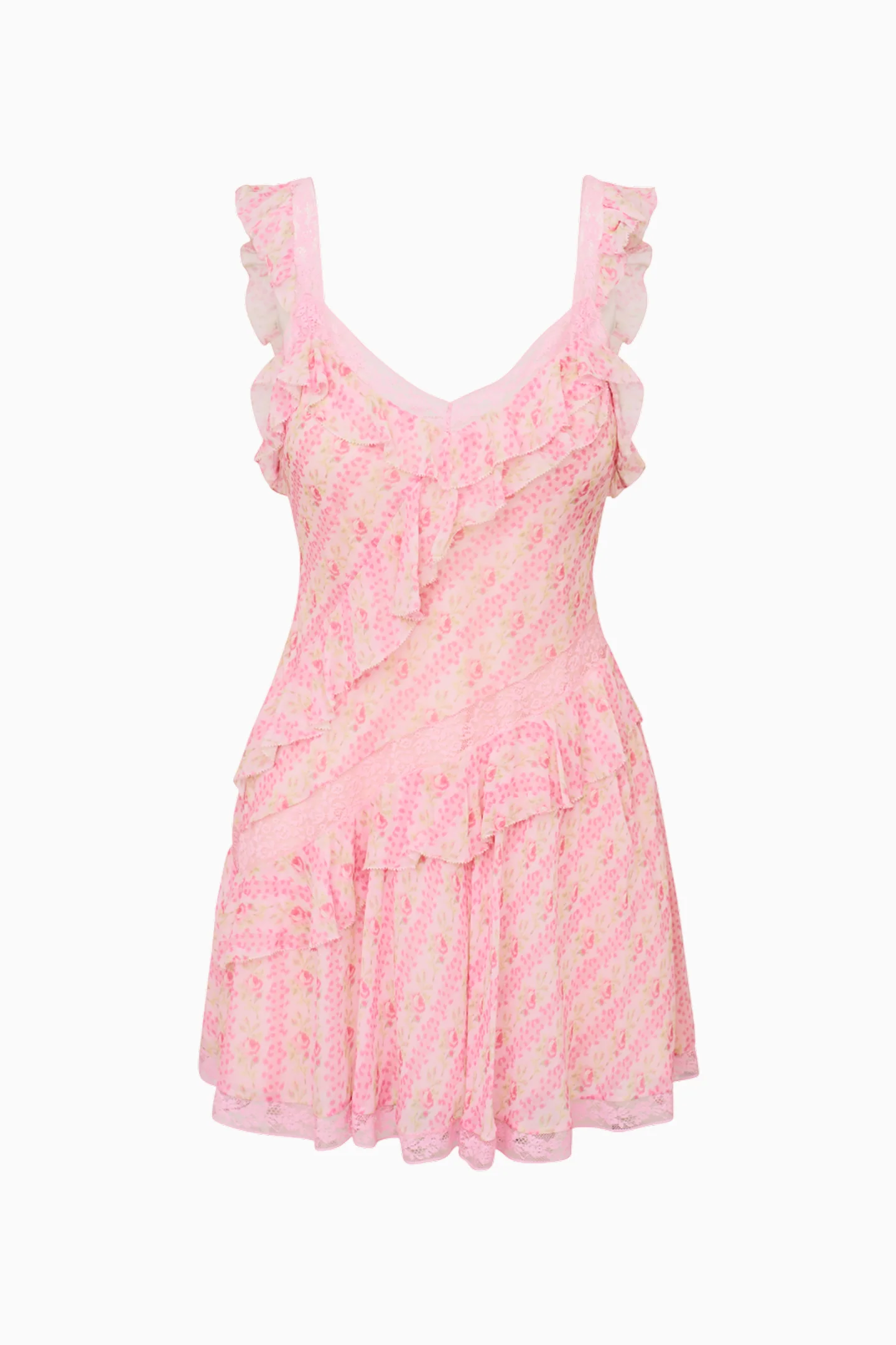 Serima Fragrance Print Mini Dress - Store Citys