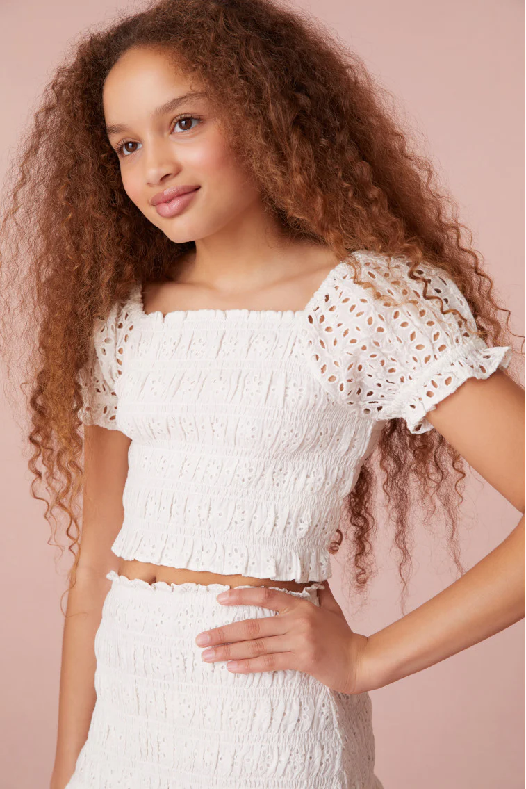 Girls Remina Smocked Top - Store Citys