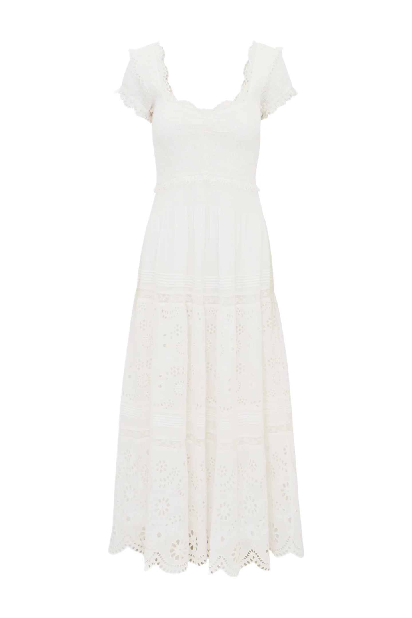 Bisolet Eyelet Lace Maxi Dress - Store Citys
