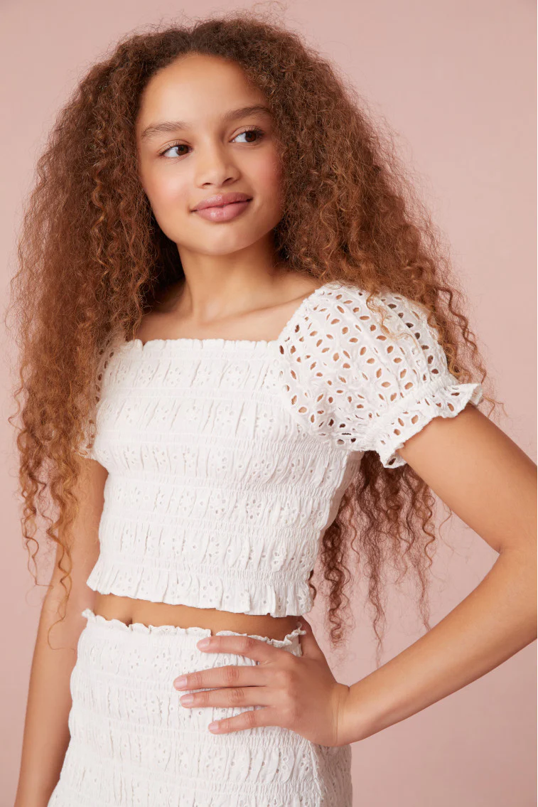 Girls Remina Smocked Top - Store Citys