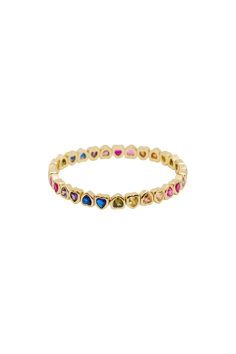 Erin Wachs Small Heart Stretch Bracelet - MULTI - Store Citys