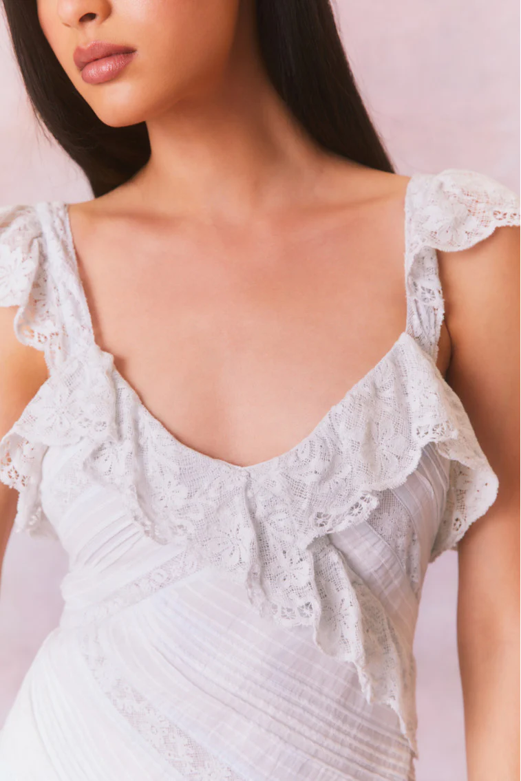 Bensley Fitted Lace Mini Dress - Store Citys