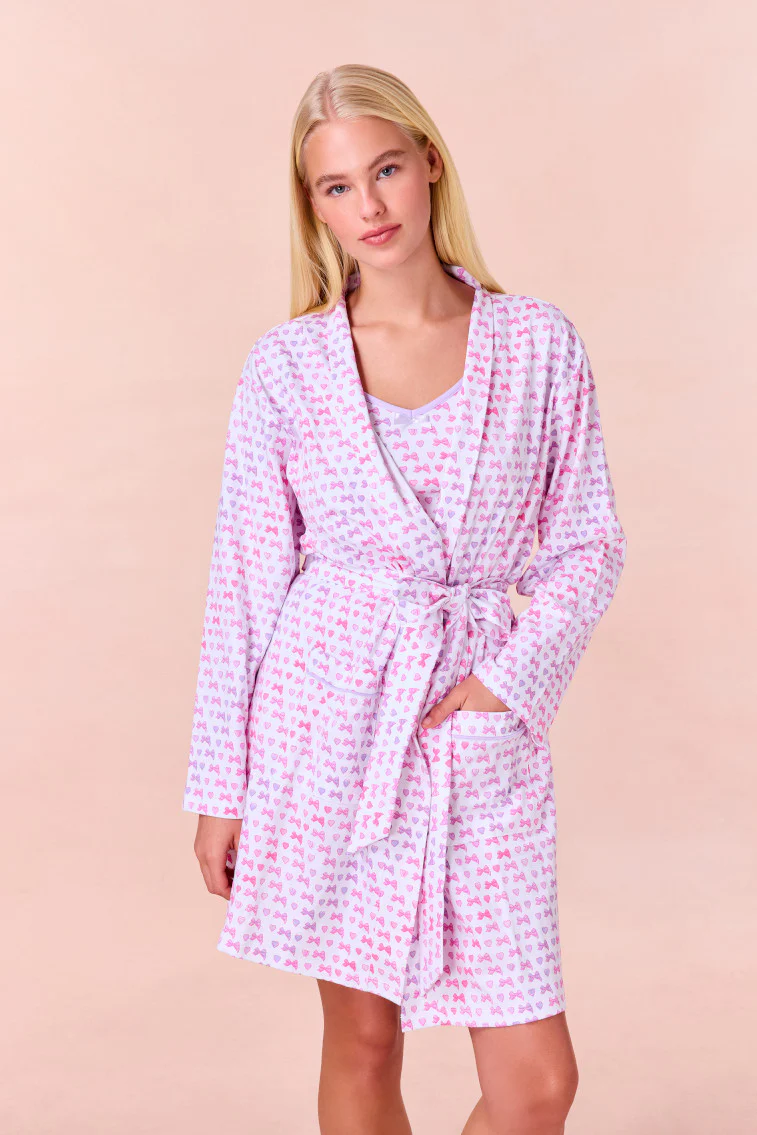 LoveShackFancy x Roller Rabbit Disco Bow Blake Robe - Store Citys