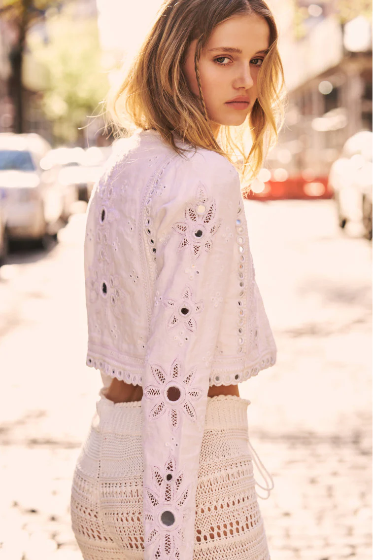 Veranda Artisanal Cropped Jacket - Store Citys