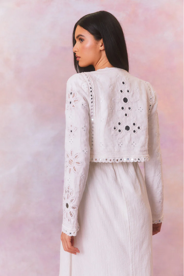 Veranda Artisanal Cropped Jacket - Store Citys