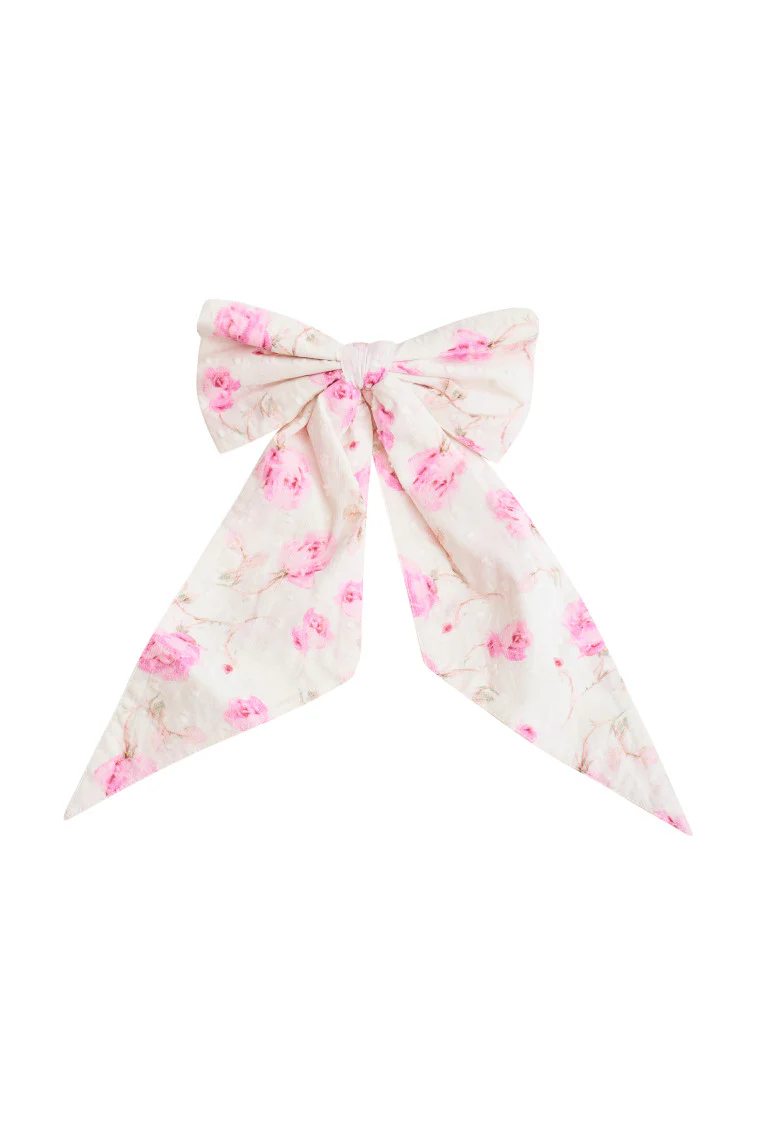 Patchouli Fragrance Print Bow Clip- STERLING DUSK - Store Citys