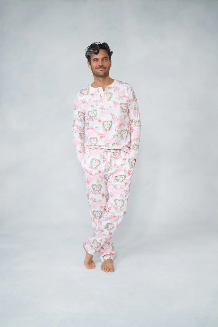 LoveShackFancy x Roller Rabbit Men's Merry Monkey Beaux Spencer Pajamas - Store Citys
