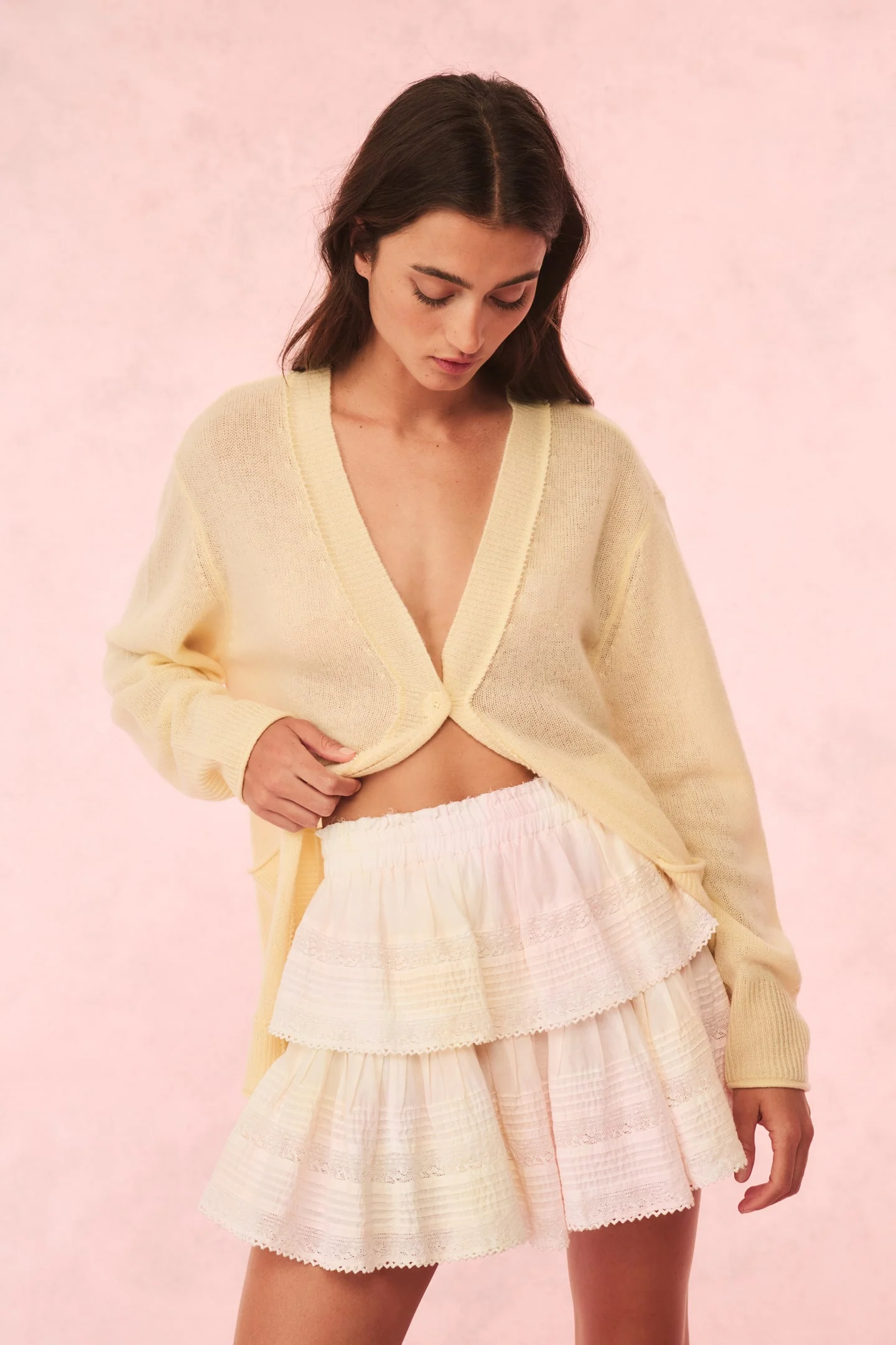 Ruffle Mini Tie-Dye Skirt - Store Citys