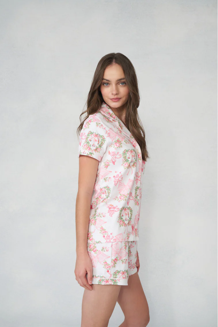 LoveShackFancy x Roller Rabbit Merry Monkey Beaux Polo Pajamas - Store Citys