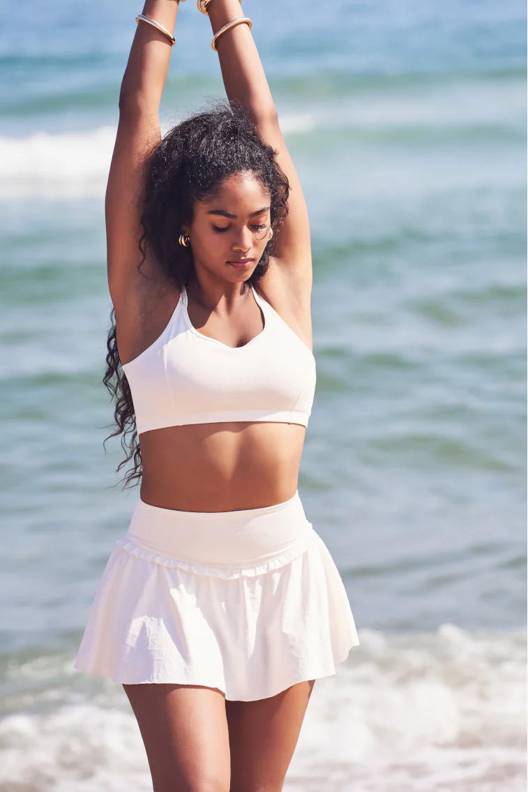 Aiden Bow Print Sports Bra - Store Citys