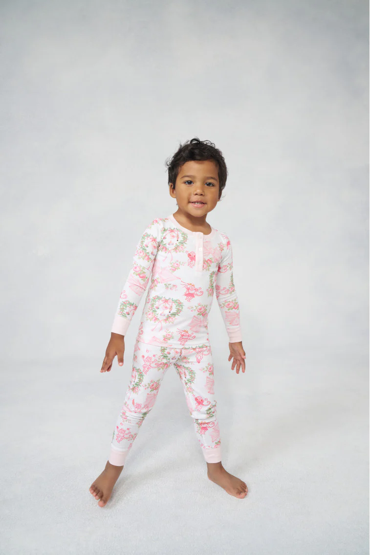 LoveShackFancy x Roller Rabbit Kids Unisex Merry Monkey Beaux Pajamas - Store Citys