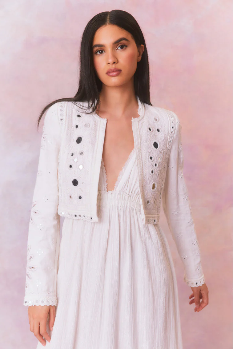 Veranda Artisanal Cropped Jacket - Store Citys