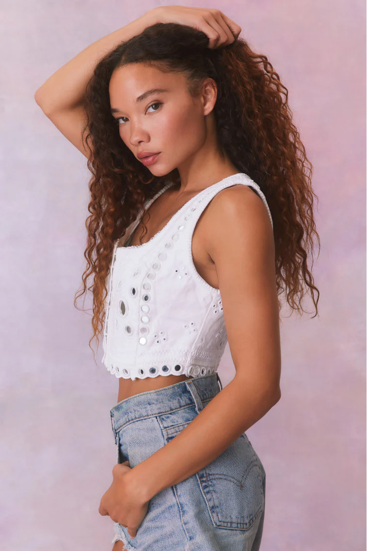 Cayman Embellished Bustier Top - Store Citys