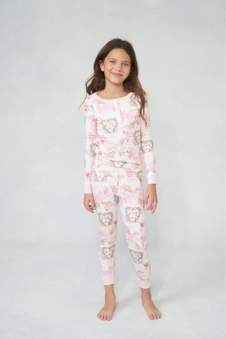 LoveShackFancy x Roller Rabbit Kids Unisex Merry Monkey Beaux Pajamas - Store Citys