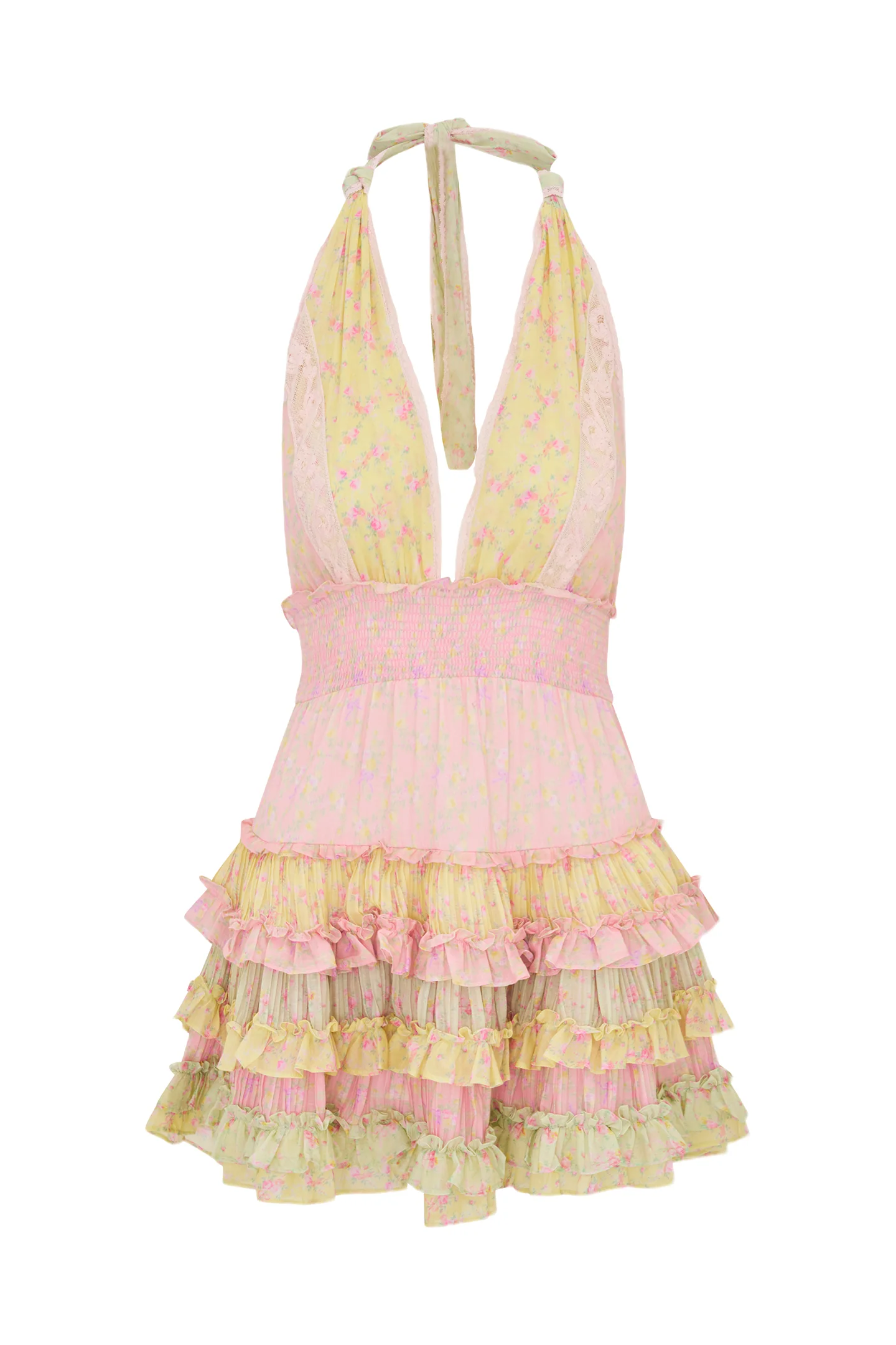 Quintelle Cotton Mixed Print Mini Dress - Store Citys